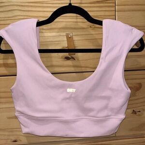 Set Active Luxform Cap Sleeve Bra in Cowgirl